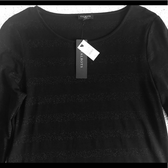 Talbots Tops - 🌟 SALE 💝 NWT glitter striped top Talbots Size PS Petite